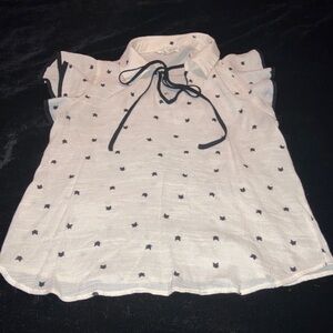 Sweet Wanderer Blouse with Cat Details | Romatic Top